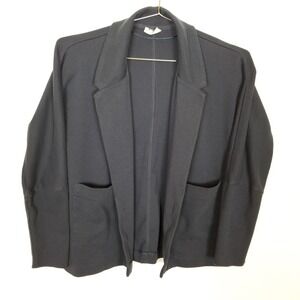 Pact Women Organic Cotton Button Up Blazer Jacket Sz XS Taupe  Pockets Casual